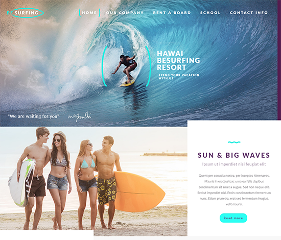 Surfing - Responsive Html5 Template